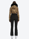 Faux Fur One Piece Ski Suit