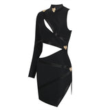 Cutout Slit Bodycon Dress