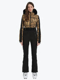 Faux Fur One Piece Ski Suit
