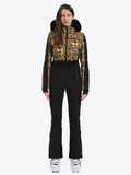 Faux Fur One Piece Ski Suit