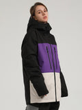 Purple Ski Jacket Windproof Snowboard Jacket