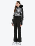 Faux Fur One Piece Ski Suit