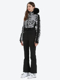 Faux Fur One Piece Ski Suit