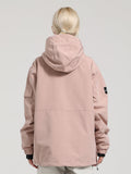 Solid Color Pullover Ski Jacket