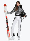 Faux Fur One Piece Ski Suit