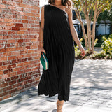 One Shoulder Solid Color Hem Maxi Dress