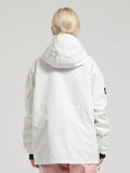 Solid Color Pullover Ski Jacket