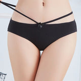 4pack Solid Textured Panty Set Aosig