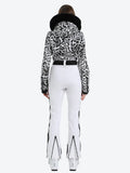 Faux Fur One Piece Ski Suit