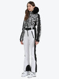 Faux Fur One Piece Ski Suit