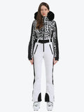 Faux Fur One Piece Ski Suit
