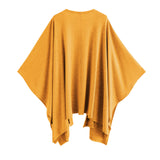 Knitted Bat Sleeve Solid Color Top