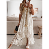 Elegant Lace Tassel Sling Dress