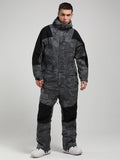 Ski Suit Fluorescent Camouflage Night Single One-Piece Snow Suit