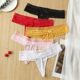 5pack Floral Lace Panty Set Aosig