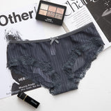 5pack Lace Trim Mesh Panty Set Aosig