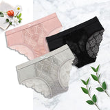 5pack Scallop Trim Lace Panty Aosig