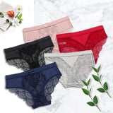 5pack Scallop Trim Lace Panty Aosig