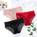 5pack Scallop Trim Lace Panty Aosig