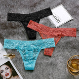 6pack Floral Lace Thong Set Aosig