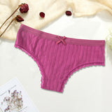 6pack Lace Trim Panty Set Aosig