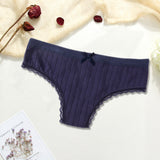 6pack Lace Trim Panty Set Aosig