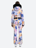 Faux Fur One Piece Ski Suit