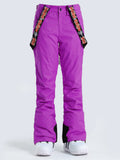 Purple Thermal Warm High Waterproof Windproof Snowboard Snow Pants