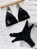 Triangle Spaghetti Neck Two Pieces Bikini Set