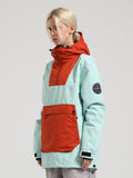 Chaqueta de esquí con bloques de color