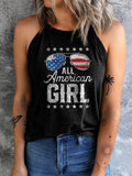 All American Girl Sunglasses Printed Ribbed Vest Aosig