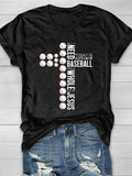 All I Need Today Is Baseball And Jesus Short Sleeve T-Shirt Aosig