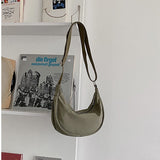 All-match Underarm Canvas Bag Aosig