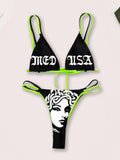 Alphabet Bikini Swimsuit