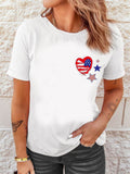 American Flag 4th of July Patriotic T-Shirt Aosig