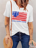 American Flag Baseball Patriotic Short Sleeve T-Shirt Aosig