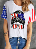 American Flag Casual T-shirt Aosig