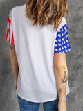 American Flag Casual T-shirt Aosig