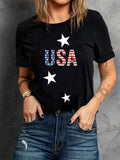 American Flag Independence Day Short Sleeve T-shirt Aosig