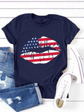 American Flag T-shirt Aosig