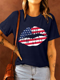 American Flag T-shirt Aosig