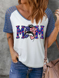 American Mom Patriotic Short Sleeve T-shirt Aosig