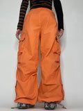 American Retro Street Style Cargo Pants Aosig