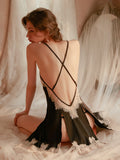 Backless Suspender Pajamas Aosig