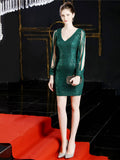 Banquet Sequin short evening dress Aosig