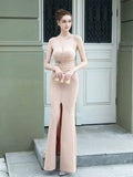 Banquet slim long dress Aosig