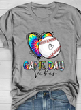 Baseball Game Day Vibes T-Shirt Aosig