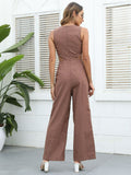 Casual Cut-out Jumpsuit Aosig