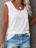 Color Casual Top Women Loose Pullover Bottoming Vest Aosig