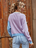 Colorful Knitted Cardigan Sweater Aosig